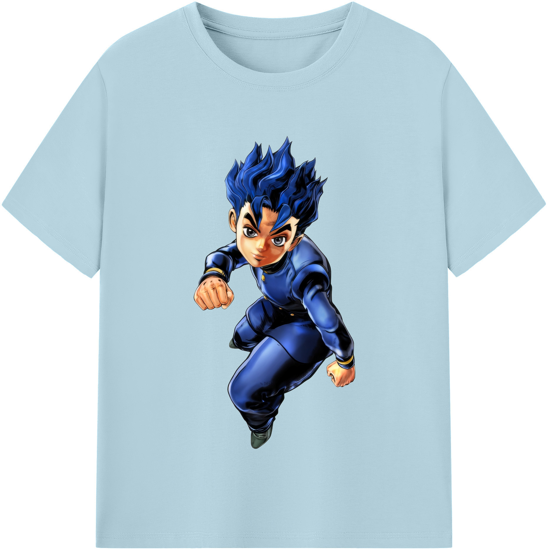 （画像用） ジョジョの奇妙な冒険 広瀨康一 JoJo's Bizarre Adventure Hirose Koichi 綿100％半袖Tシャツ（フロントプリント）